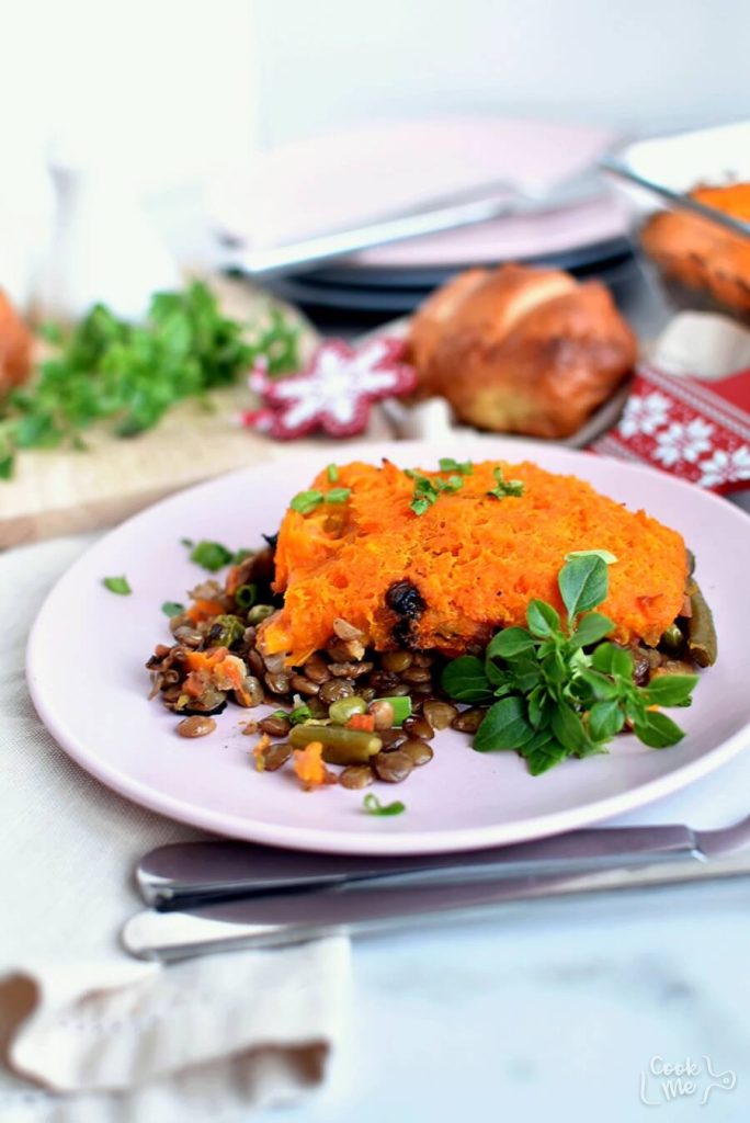 Lentil And Sweet Potato Shepherd S Pie Recipe Cook Me Recipes