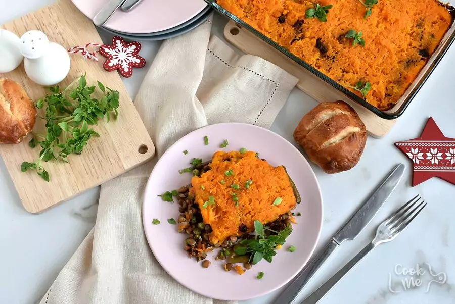 Lentil and Sweet Potato Shepherd’s Pie