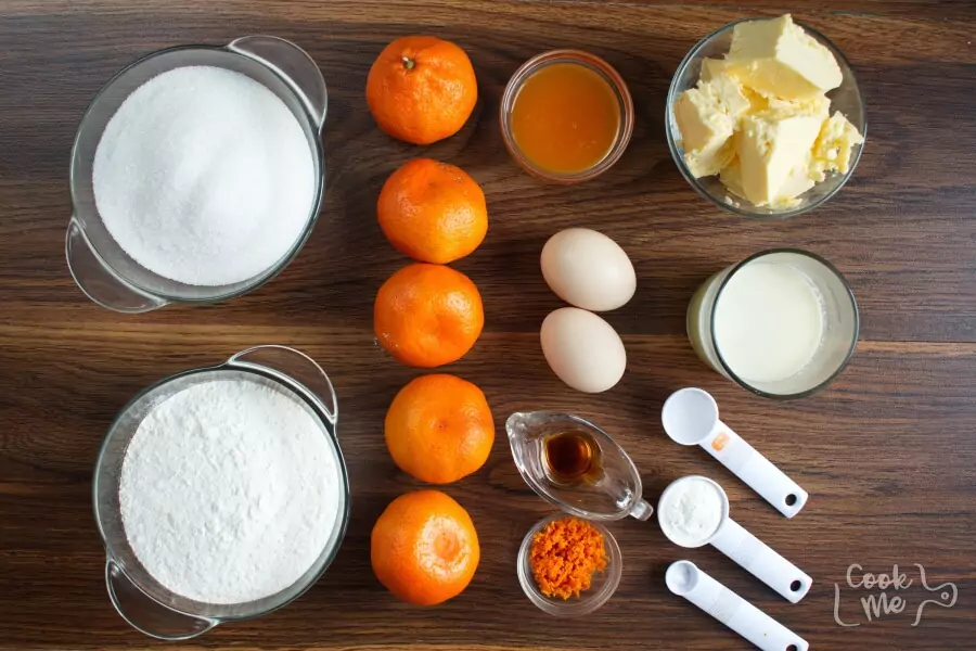 Ingredients for Mandarin Upside-Down Cakelets