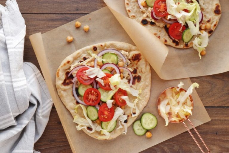 Mediterranean Chickpea Naan Wraps Recipe Cook.me Recipes