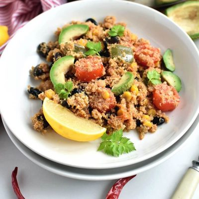 Mexican Cauliflower Rice Skillet Recipe-How To Make Mexican Cauliflower Rice Skillet-Vegan Mexican Cauliflower Rice Skillet Jambalaya