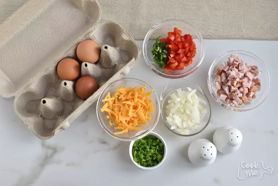 Ingredients for On The Go Omelet