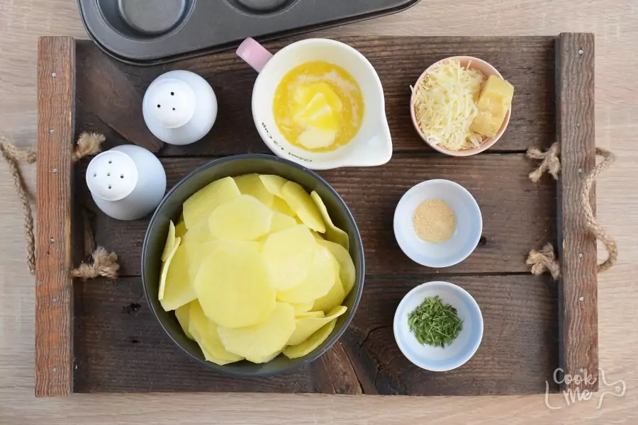 Ingredients for Parmesan Potato Stacks