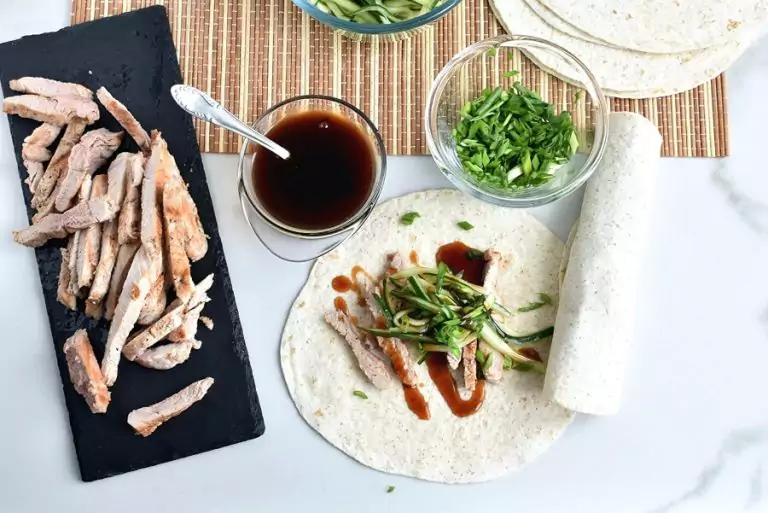 Step 8 - Peking Pork Wraps