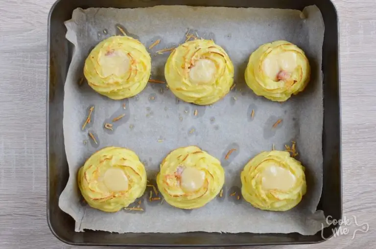 Step 7 - Potato Nests: Hearty Ham and Cheese Filling