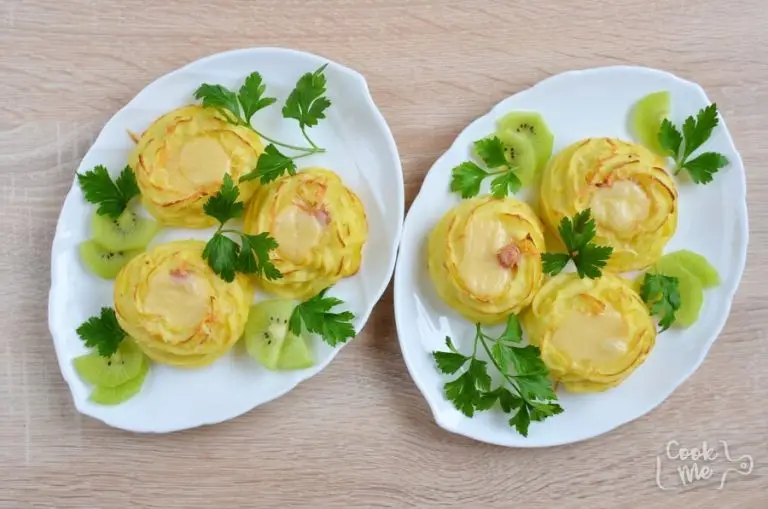 Step 8 - Potato Nests: Hearty Ham and Cheese Filling
