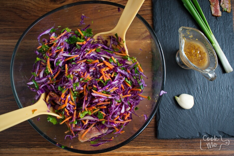 Red Cabbage, Bacon and Avocado Slaw recipe - step 4