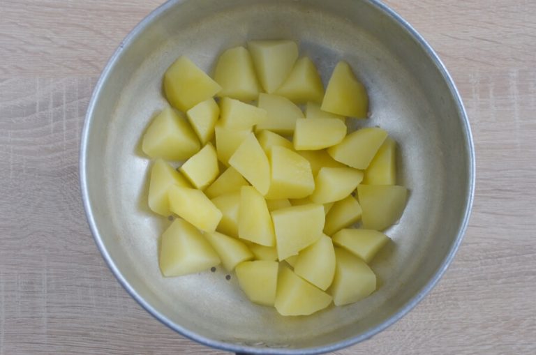 Step 1 - Sausage, Mustard & Apple Hash