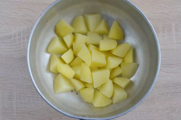Step 1 - Sausage, Mustard & Apple Hash