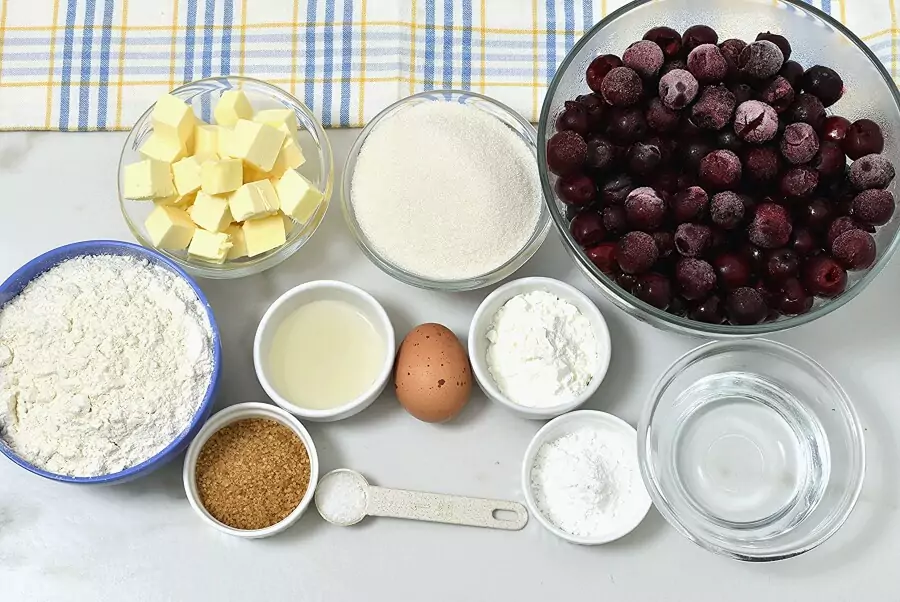 Ingredients for Sheet Pan Cherry Pie