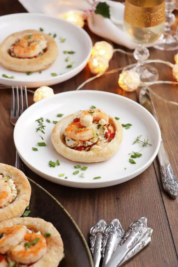Shrimp and Goat Cheese Tarts