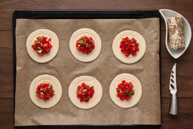 Step 4 - Shrimp and Goat Cheese Tarts