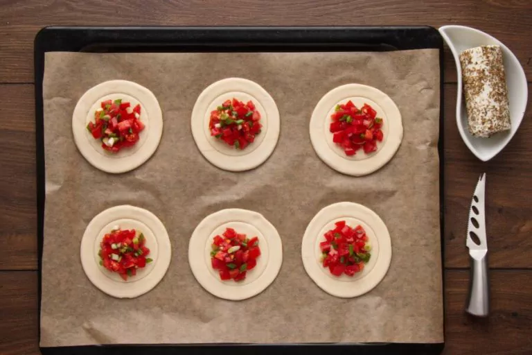 Step 4 - Shrimp and Goat Cheese Tarts