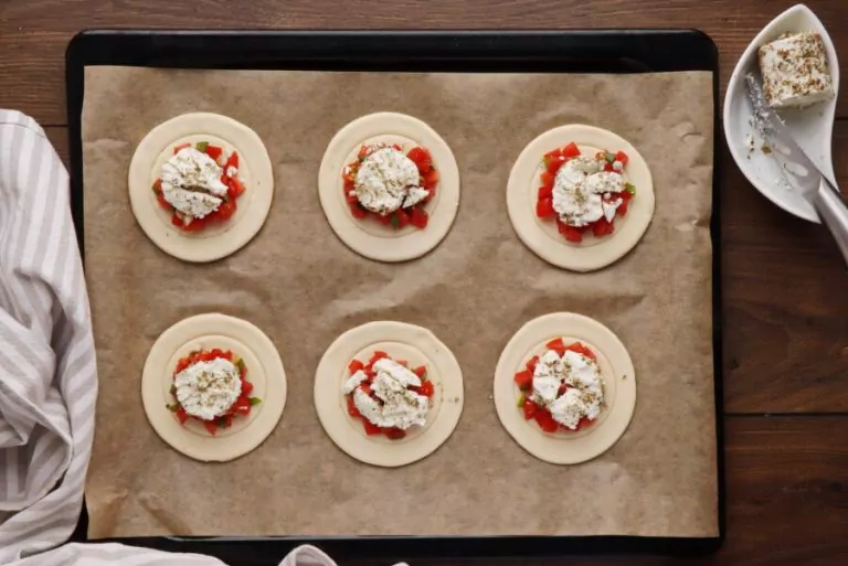 Step 4 - Shrimp and Goat Cheese Tarts