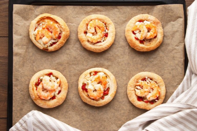 Step 6 - Shrimp and Goat Cheese Tarts