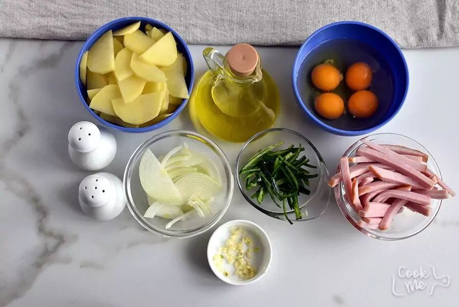 Ingredients for Spanish Tortilla