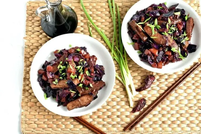 Step 8 - Stir-Fried Tofu, Red Cabbage and Winter Squash