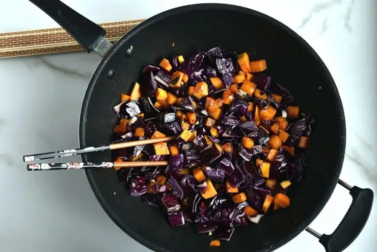 Step 6 - Stir-Fried Tofu, Red Cabbage and Winter Squash