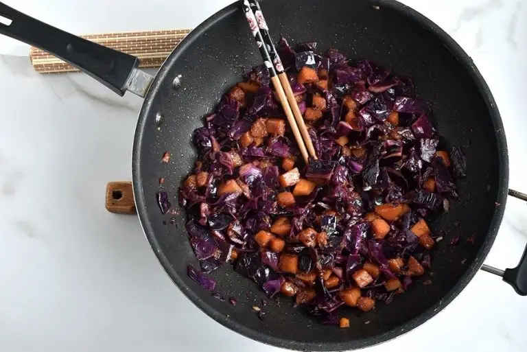 Step 6 - Stir-Fried Tofu, Red Cabbage and Winter Squash