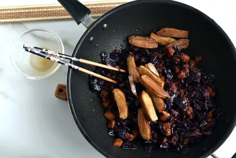 Step 7 - Stir-Fried Tofu, Red Cabbage and Winter Squash