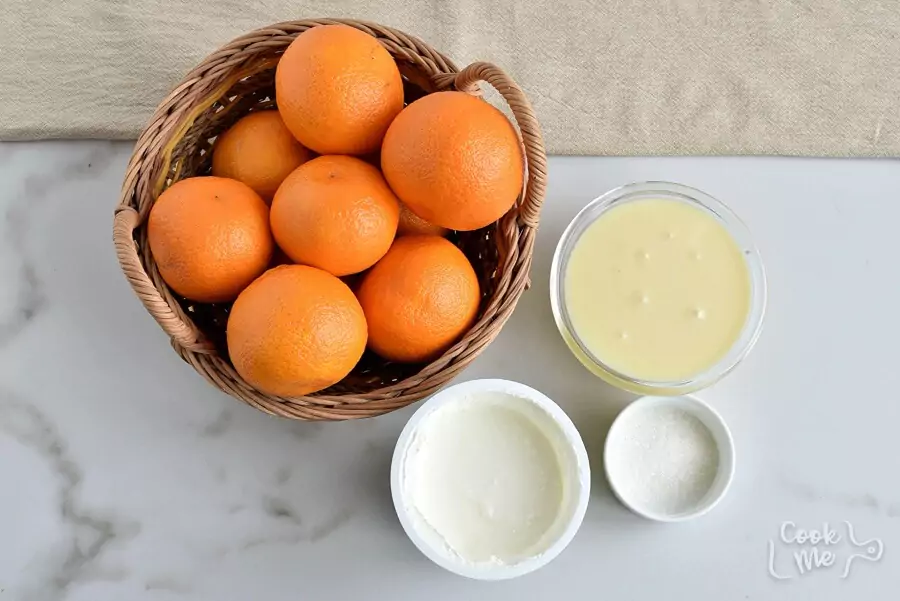 Ingredients for Tangerine Ice Cream