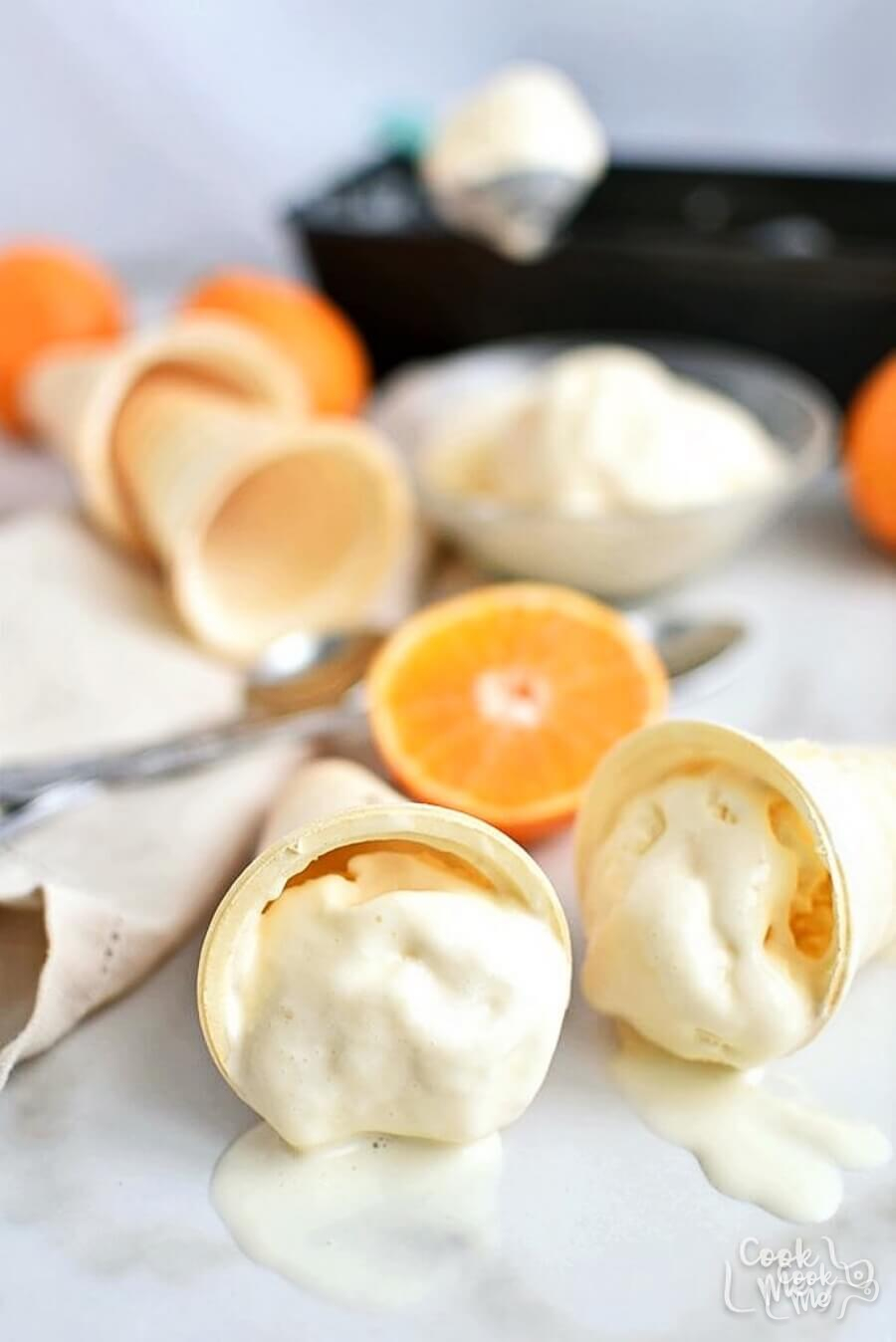 Tangerine Ice Cream Recipe Cook.me Recipes