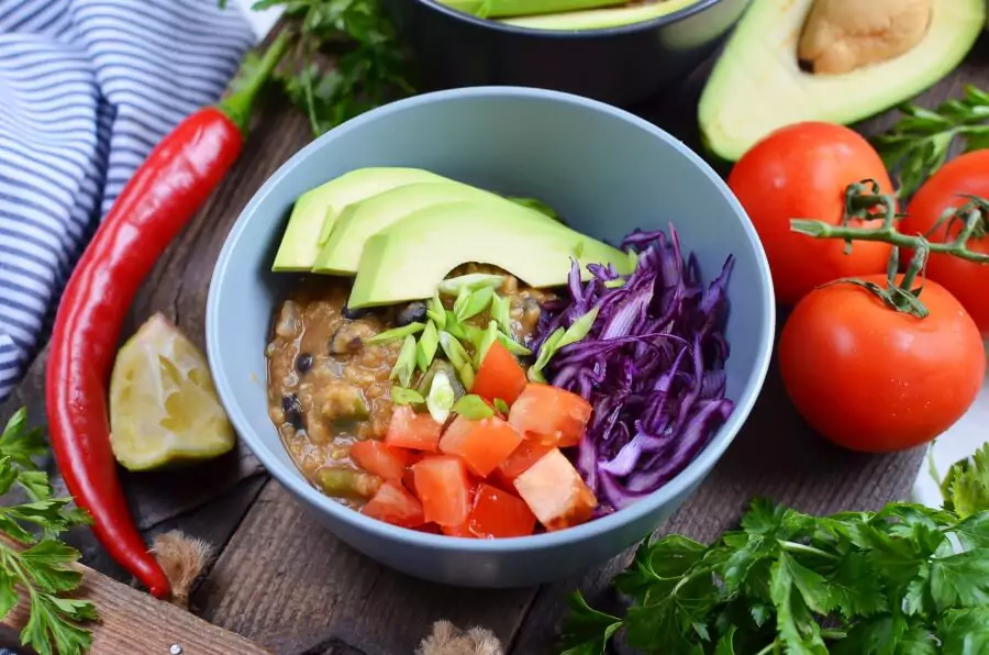 Vegan Lentil Taco Salad Bowls
