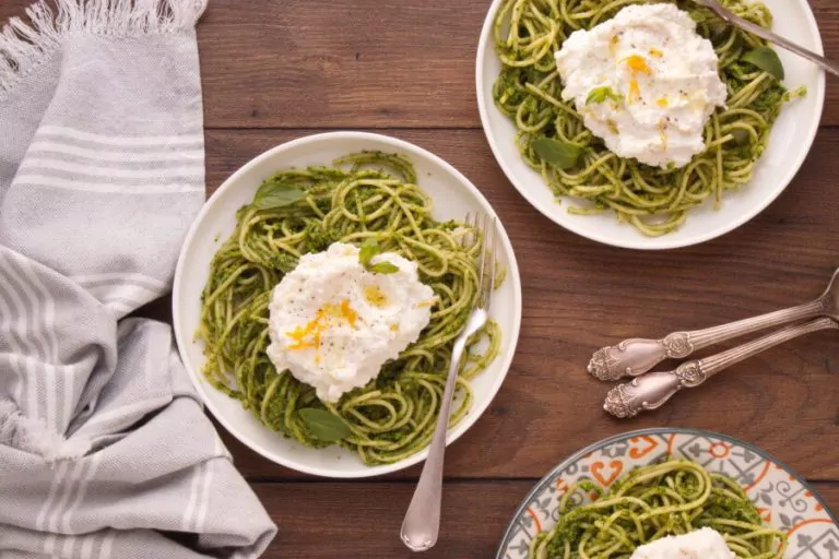 Step 5 - Winter Pesto Spaghetti with Lemon Ricotta