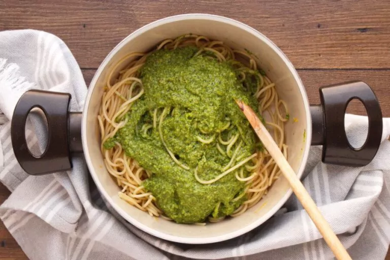 Step 4 - Winter Pesto Spaghetti with Lemon Ricotta
