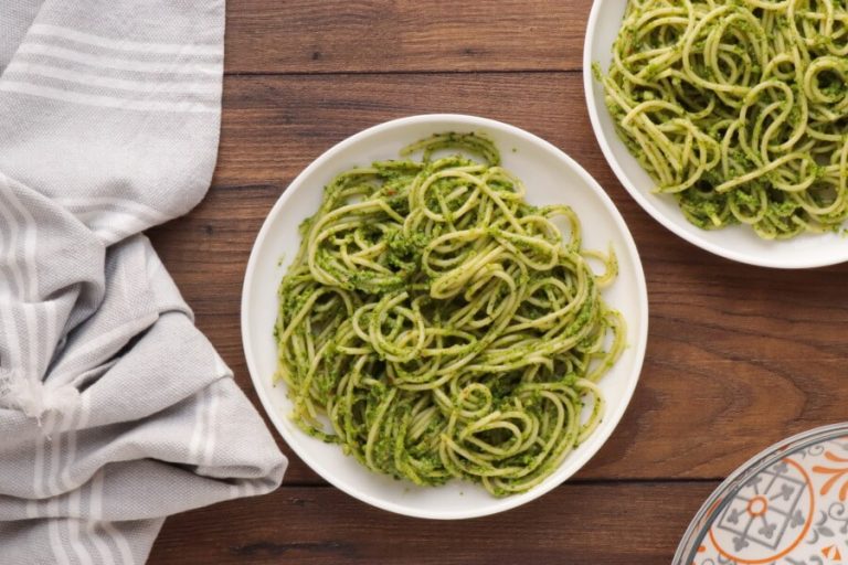 Winter Pesto Spaghetti with Lemon Ricotta Recipe - Cook.me Recipes