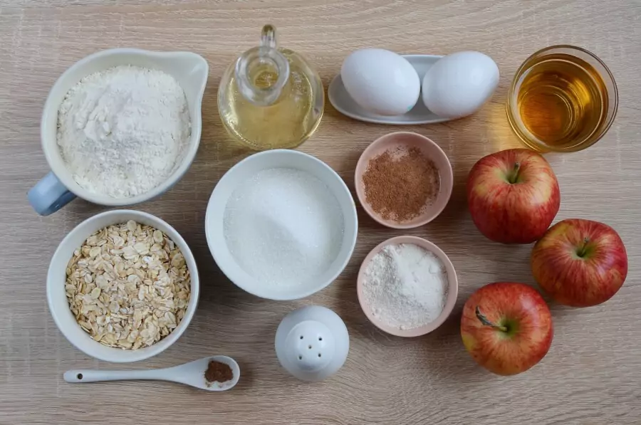 Ingredients for Apple Spice Muffins