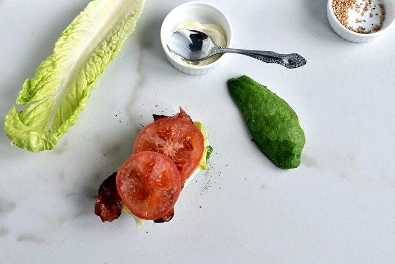 Step 2 - Avocado Bun BLT