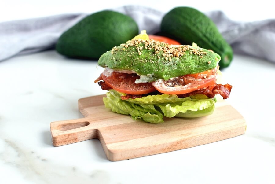 Avocado Bun BLT Recipe-Homemade Avocado Bun BLT-Easy Avocado Bun BLT