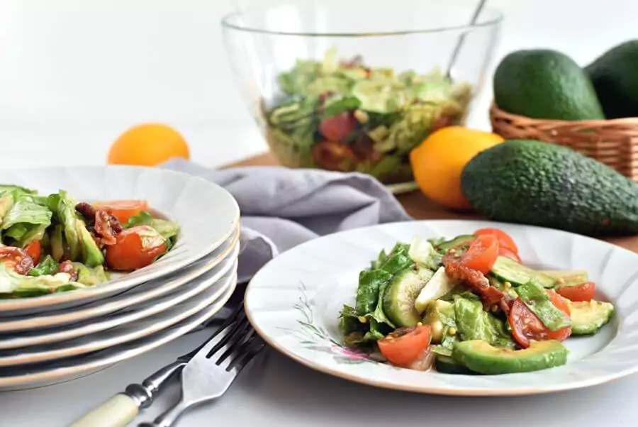 Bacon, Lettuce, Tomato and Avocado Salad