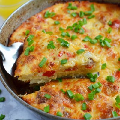 Breakfast Casserole with Bacon and Hash Browns Recipe-How To Make Breakfast Casserole with Bacon and Hash Browns-Delicious Breakfast Casserole with Bacon and Hash Browns