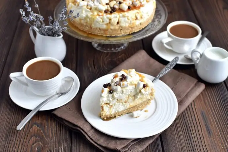 Step 12 - Caramel Mountain Top Cheesecake