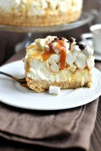 Caramel Mountain Top Cheesecake