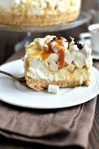 Caramel Mountain Top Cheesecake