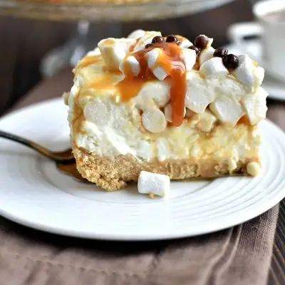 Caramel Mountain Top Cheesecake Recipe-Homemade Caramel Mountain Top Cheesecake -Delicious Caramel Mountain Top Cheesecake