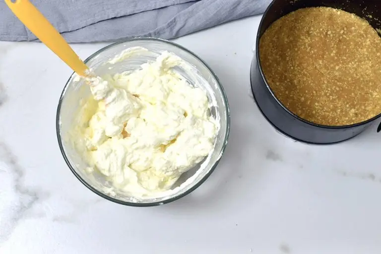 Step 8 - Caramel Mountain Top Cheesecake