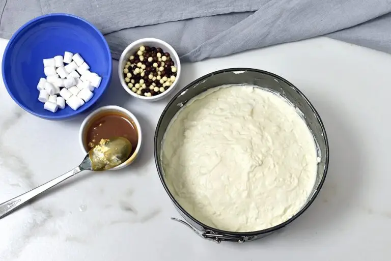 Step 10 - Caramel Mountain Top Cheesecake