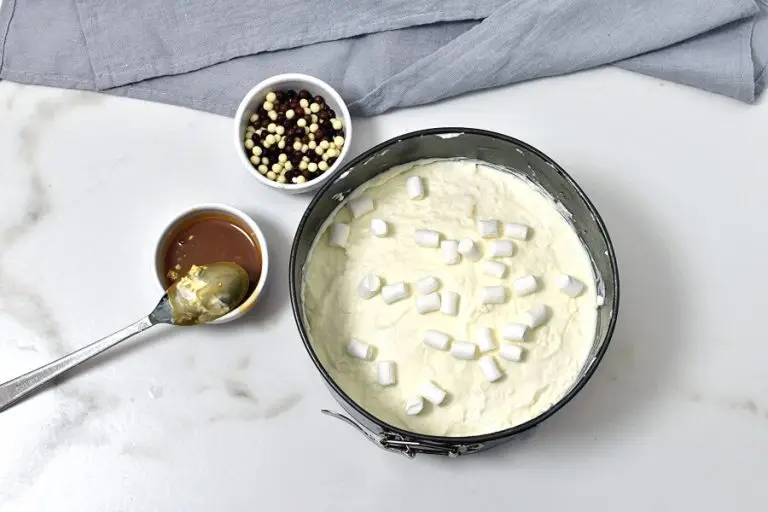 Step 10 - Caramel Mountain Top Cheesecake