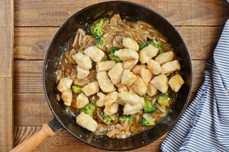 Step 6 - Chicken Broccoli and Mushroom Stir Fry