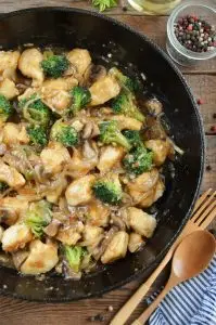 Chicken Broccoli and Mushroom Stir Fry