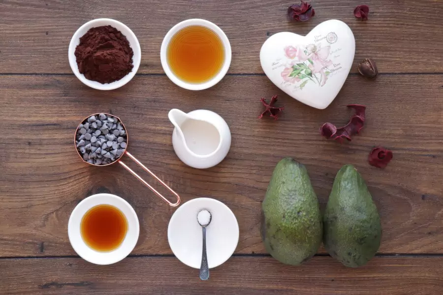 Ingredients for Chocolate Avocado Pudding