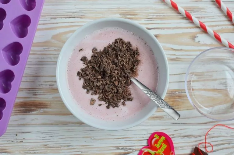 Step 2 - Chocolate-Covered Strawberry Frozen Greek Yogurt Bites