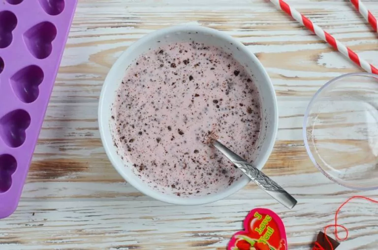 Step 2 - Chocolate-Covered Strawberry Frozen Greek Yogurt Bites