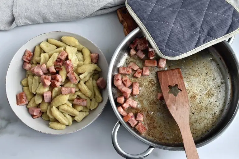 Step 3 - Creamy Baked Gnocchi with Ham and Peas