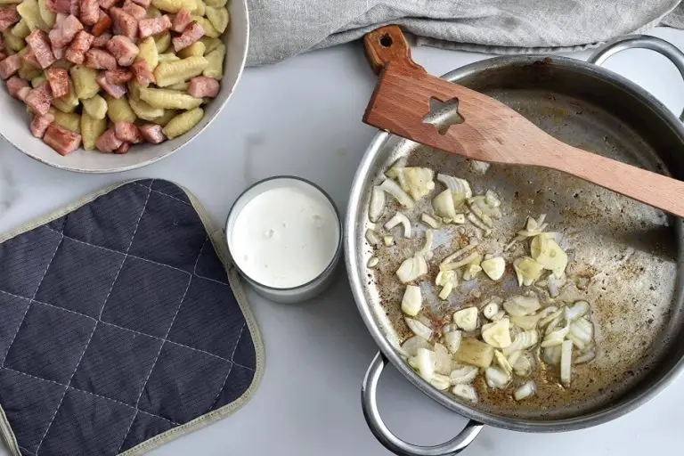 Step 4 - Creamy Baked Gnocchi with Ham and Peas