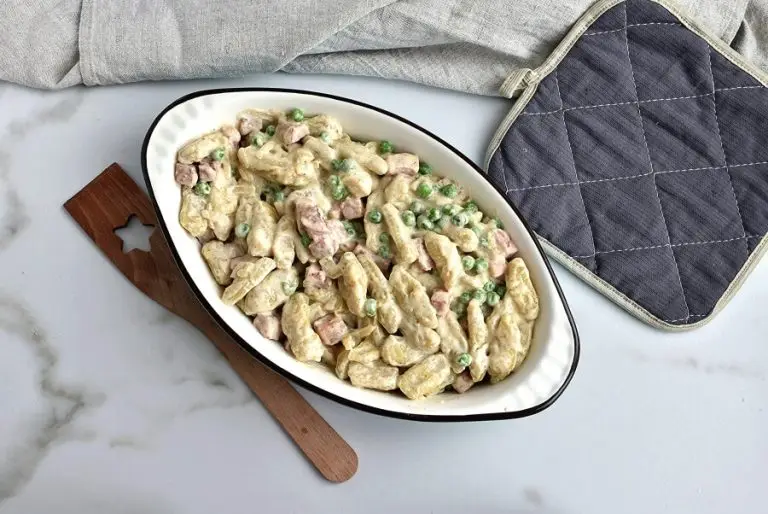 Step 7 - Creamy Baked Gnocchi with Ham and Peas